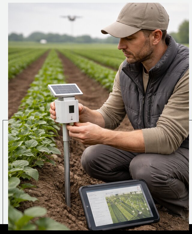 IoT мониторинг сельскохозяйственных полей и контроля в Балахне